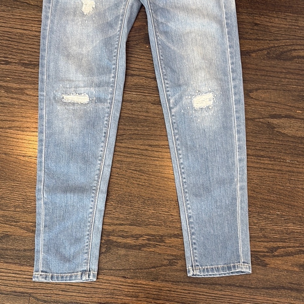 Light Blue Distressed Women Jeans by White House Black Market (size 0) - Picture 6 of 9